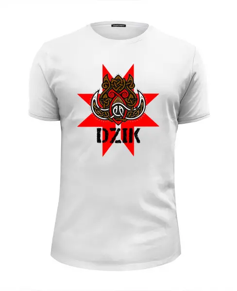 Заказать мужскую футболку в Москве. Футболка базовая DZIK(BY) от baradin baradin - готовые дизайны и нанесение принтов.