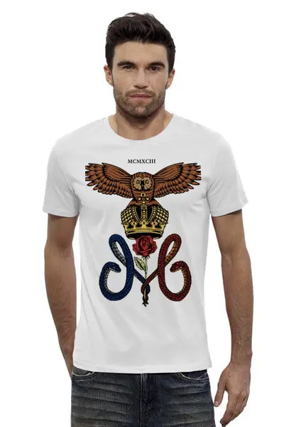 Заказать мужскую футболку в Москве. Футболка базовая ROYAL от mobson93@gmail.com - готовые дизайны и нанесение принтов.