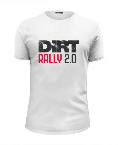 Заказать мужскую футболку в Москве. Футболка базовая DiRT Rally от THE_NISE  - готовые дизайны и нанесение принтов.