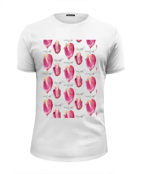 Заказать мужскую футболку в Москве. Футболка базовая rose patel от okonit - готовые дизайны и нанесение принтов.