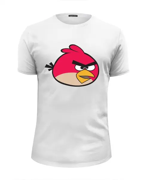 Заказать мужскую футболку в Москве. Футболка базовая Angry Birds от kto1914@mail.ru - готовые дизайны и нанесение принтов.