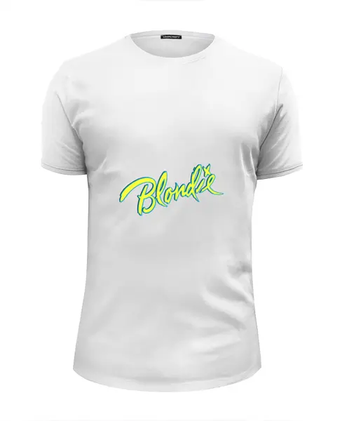 Заказать мужскую футболку в Москве. Футболка базовая  группа Blondie от Fedor - готовые дизайны и нанесение принтов.