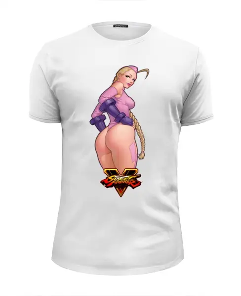 Заказать мужскую футболку в Москве. Футболка базовая Street Fighter V Cammy от Александр Дентон - готовые дизайны и нанесение принтов.