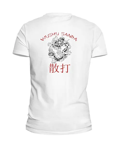 Заказать мужскую футболку в Москве. Футболка базовая Wushu Sanda от Kung Fu  - готовые дизайны и нанесение принтов.