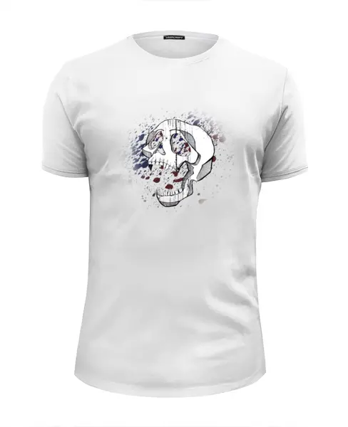 Заказать мужскую футболку в Москве. Футболка базовая Vampire`s skull от Klepka - готовые дизайны и нанесение принтов.