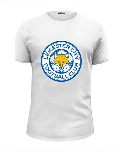 Заказать мужскую футболку в Москве. Футболка базовая Leicester City от THE_NISE  - готовые дизайны и нанесение принтов.