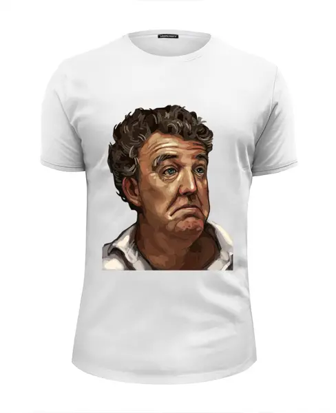 Заказать мужскую футболку в Москве. Футболка базовая Джереми Кларксон от priceless - готовые дизайны и нанесение принтов.
