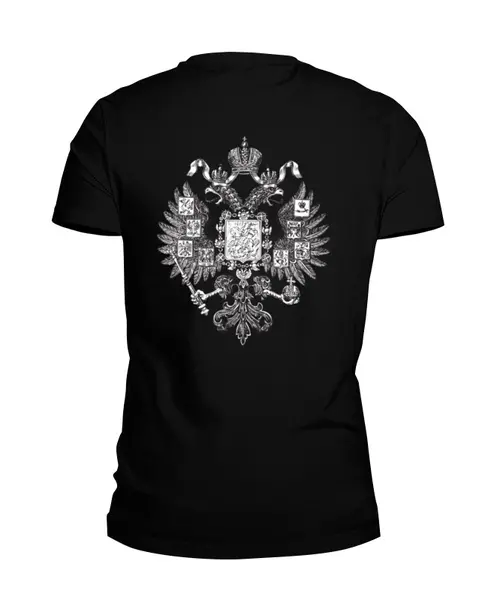 Заказать мужскую футболку в Москве. Футболка базовая Корона от «Царская Россия» - готовые дизайны и нанесение принтов.