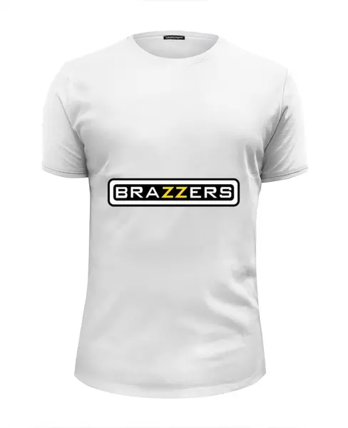 Заказать мужскую футболку в Москве. Футболка базовая Brazzers от Юрий Чингаев - готовые дизайны и нанесение принтов.