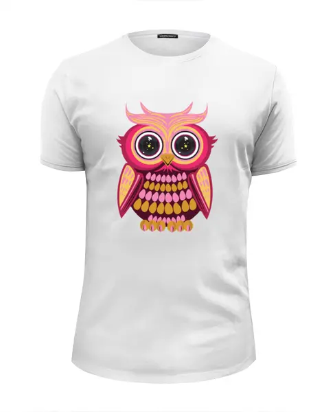 Заказать мужскую футболку в Москве. Футболка базовая Сова (Owl) от trugift - готовые дизайны и нанесение принтов.