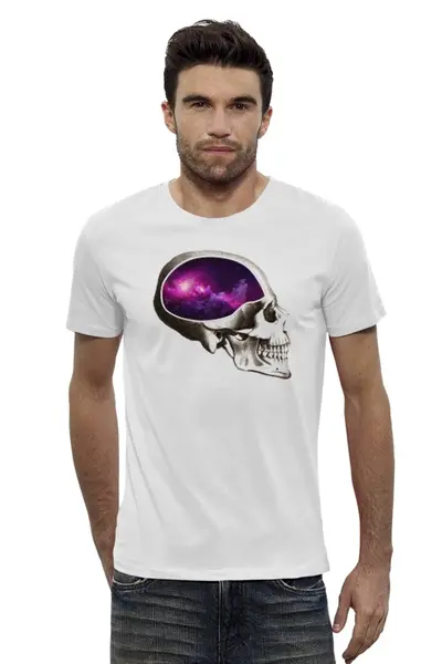 Заказать мужскую футболку в Москве. Футболка базовая Вселенная от geekbox - готовые дизайны и нанесение принтов.