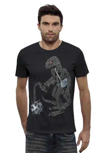 Заказать мужскую футболку в Москве. Футболка базовая Lizard от dima111 - готовые дизайны и нанесение принтов.