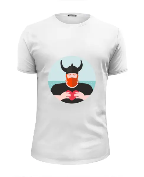 Заказать мужскую футболку в Москве. Футболка базовая Викинг от atava.design@gmail.com - готовые дизайны и нанесение принтов.