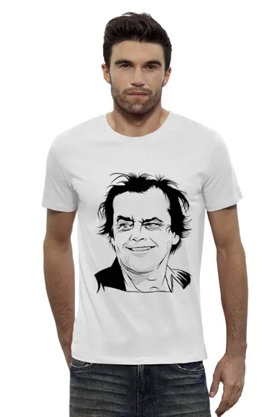 Заказать мужскую футболку в Москве. Футболка базовая Jack Nicholson от priceless - готовые дизайны и нанесение принтов.