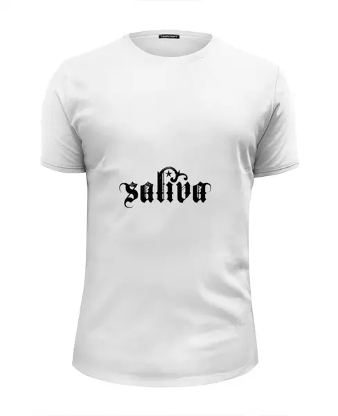 Заказать мужскую футболку в Москве. Футболка базовая Saliva от Fedor - готовые дизайны и нанесение принтов.