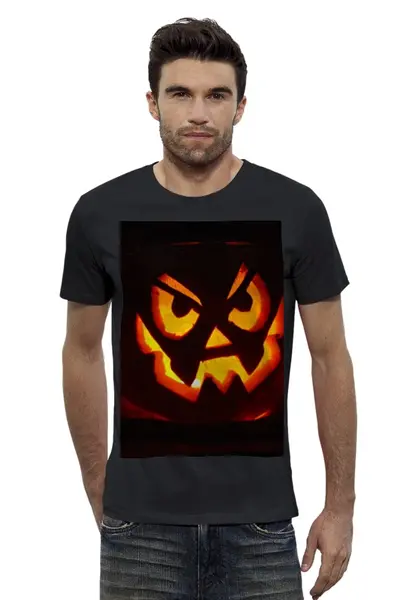 Заказать мужскую футболку в Москве. Футболка базовая Helloween от Ольга - готовые дизайны и нанесение принтов.