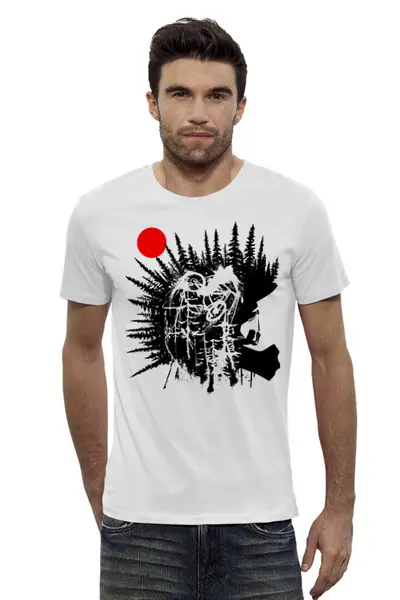 Заказать мужскую футболку в Москве. Футболка базовая Punk Rider от oneredfoxstore@gmail.com - готовые дизайны и нанесение принтов.