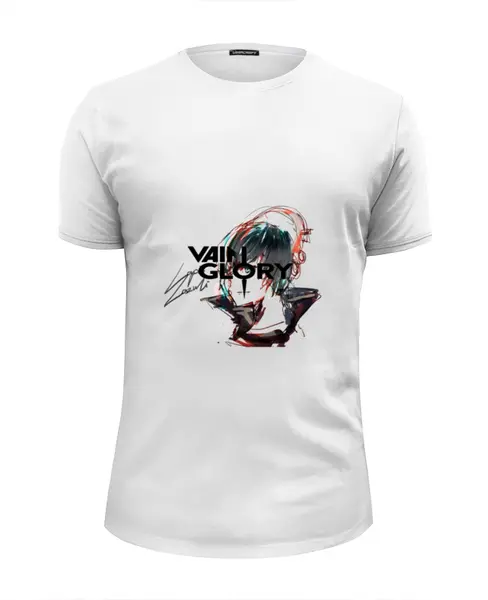 Заказать мужскую футболку в Москве. Футболка базовая Vainglory Vox от Константин - готовые дизайны и нанесение принтов.