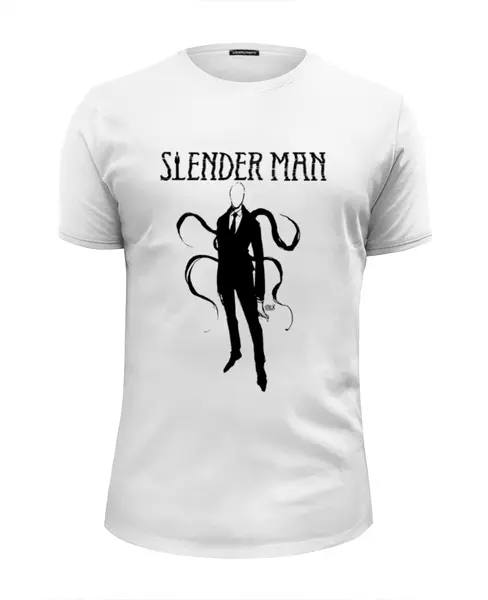 Заказать мужскую футболку в Москве. Футболка базовая slender man от OEX design - готовые дизайны и нанесение принтов.