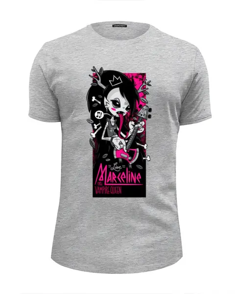 Заказать мужскую футболку в Москве. Футболка базовая Vampire rocker girl от Leichenwagen - готовые дизайны и нанесение принтов.