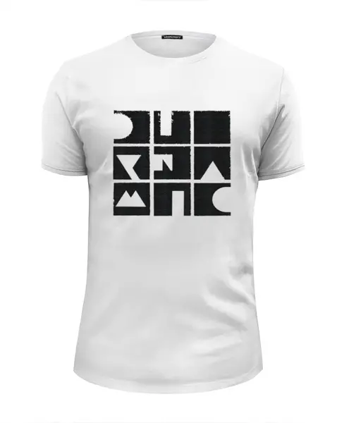 Заказать мужскую футболку в Москве. Футболка базовая DIYNAMIC MUSIC  - Record Label от nikita-moscow - готовые дизайны и нанесение принтов.