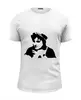 Заказать мужскую футболку в Москве. Футболка базовая Чарли Чаплин от Илья Щеблецов - готовые дизайны и нанесение принтов.