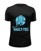 Заказать мужскую футболку в Москве. Футболка базовая Fallout Vault-Tec от cherdantcev - готовые дизайны и нанесение принтов.