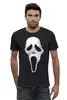 Заказать мужскую футболку в Москве. Футболка базовая Крик "Scream" от rybdenis1@mail.ru - готовые дизайны и нанесение принтов.