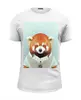Заказать мужскую футболку в Москве. Футболка базовая Деловая панда от anna_bell - готовые дизайны и нанесение принтов.