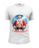Заказать мужскую футболку в Москве. Футболка базовая Дед мороз поздравляет от Chance777 - готовые дизайны и нанесение принтов.