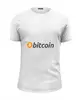 Заказать мужскую футболку в Москве. Футболка базовая bitcoin от Константин Тотьмянин - готовые дизайны и нанесение принтов.