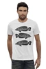 Заказать мужскую футболку в Москве. Футболка базовая Три рыбы от Alexey Evsyunin - готовые дизайны и нанесение принтов.