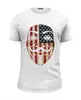 Заказать мужскую футболку в Москве. Футболка базовая USA Anonymous от skynatural - готовые дизайны и нанесение принтов.