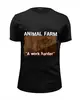 Заказать мужскую футболку в Москве. Футболка базовая animal farm от торгаш - готовые дизайны и нанесение принтов.