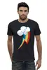 Заказать мужскую футболку в Москве. Футболка базовая Rainbow Dash Cutie Mark от buzz - готовые дизайны и нанесение принтов.