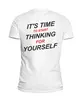 Заказать мужскую футболку в Москве. Футболка базовая it's time to start thinking for yourself от moto230281@gmail.com - готовые дизайны и нанесение принтов.