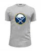 Заказать мужскую футболку в Москве. Футболка базовая Buffalo Sabres / NHL USA от KinoArt - готовые дизайны и нанесение принтов.