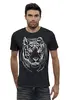 Заказать мужскую футболку в Москве. Футболка базовая зверье тигр 2 от сергей дудников - готовые дизайны и нанесение принтов.