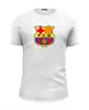 Заказать мужскую футболку в Москве. Футболка базовая Futbol Club Barcelona от KinoArt - готовые дизайны и нанесение принтов.