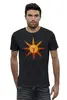 Заказать мужскую футболку в Москве. Футболка базовая dark souls sun от cherdantcev - готовые дизайны и нанесение принтов.