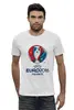 Заказать мужскую футболку в Москве. Футболка базовая UEFA Euro 2016 от skynatural - готовые дизайны и нанесение принтов.