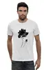 Заказать мужскую футболку в Москве. Футболка базовая Черная роза от queen  - готовые дизайны и нанесение принтов.