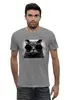 Заказать мужскую футболку в Москве. Футболка базовая кот в очках от godsmack - готовые дизайны и нанесение принтов.