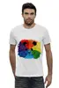 Заказать мужскую футболку в Москве. Футболка базовая Rainbow panda от Rikki  - готовые дизайны и нанесение принтов.