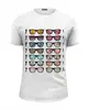 Заказать мужскую футболку в Москве. Футболка базовая Sunglasses от хэлен - готовые дизайны и нанесение принтов.