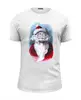Заказать мужскую футболку в Москве. Футболка базовая Funny Santa от syntheticcyborg - готовые дизайны и нанесение принтов.
