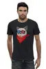 Заказать мужскую футболку в Москве. Футболка базовая Угрюмый кот от printik - готовые дизайны и нанесение принтов.
