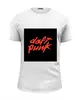 Заказать мужскую футболку в Москве. Футболка базовая Daft Punk от KinoArt - готовые дизайны и нанесение принтов.