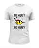 Заказать мужскую футболку в Москве. Футболка базовая No money No honey! (Нет денет, Нет меда!) от Easy-store - готовые дизайны и нанесение принтов.