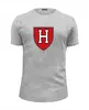 Заказать мужскую футболку в Москве. Футболка базовая Гарвард Кримсон (Harvard Crimson)  от KinoArt - готовые дизайны и нанесение принтов.